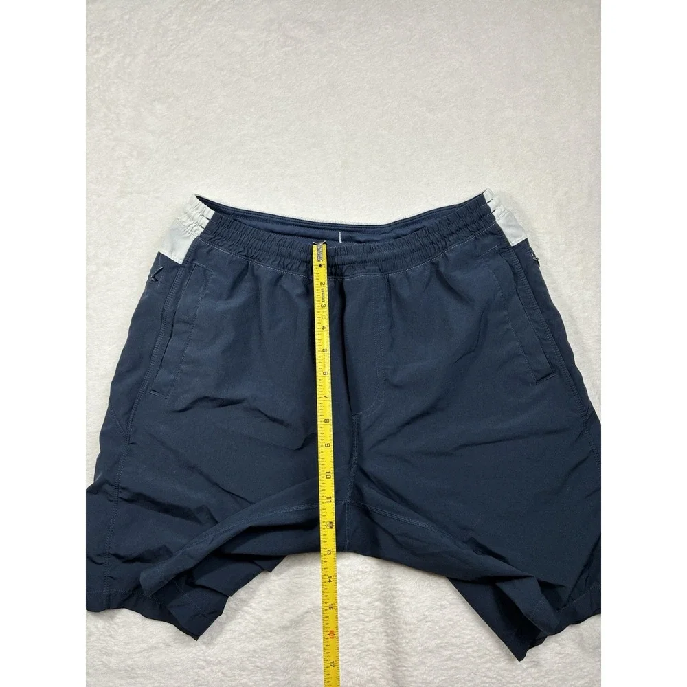 BIRD DOGS Shorts Men Sz L Blue Lined Gym Training Workout Casual 9